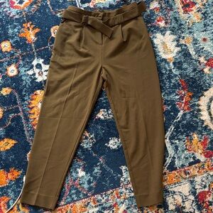 Topshop Olive Women's Trousers